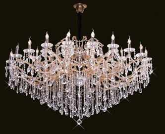 42 Lights Contemporary Crystal Chandeliers For Hotel / Home 1800mm x 800mm