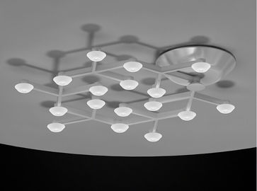 LED 그물 원형 LED를 가진 거는 천장 빛은 거실을 위한 백색을 데웁니다