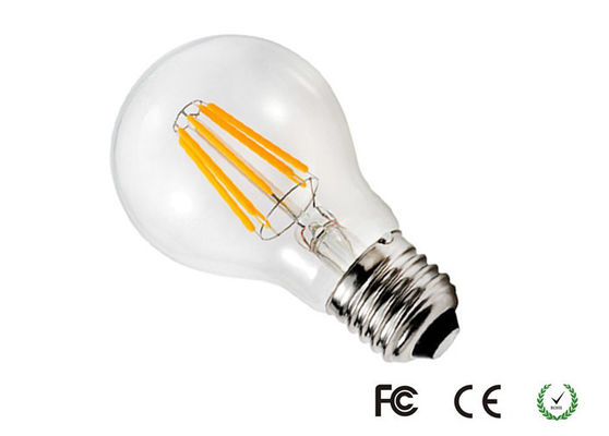 630lm 6W 디 밍이 LED 필라멘트 전구 지구는 침실을 위한 지도한 전구를 형성했습니다